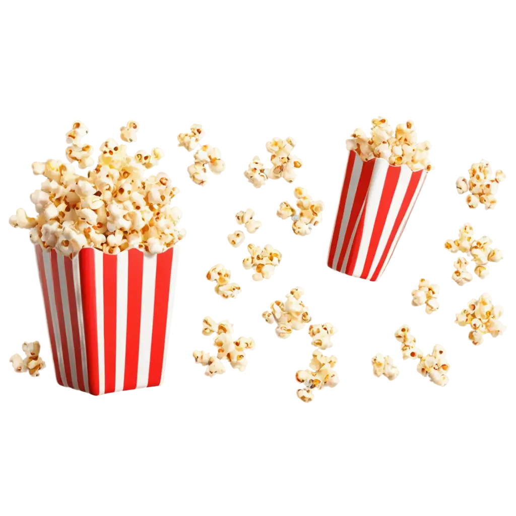 3D-Floating-Popcorn-PNG-Elevate-Your-Designs-with-Crisp-Clarity