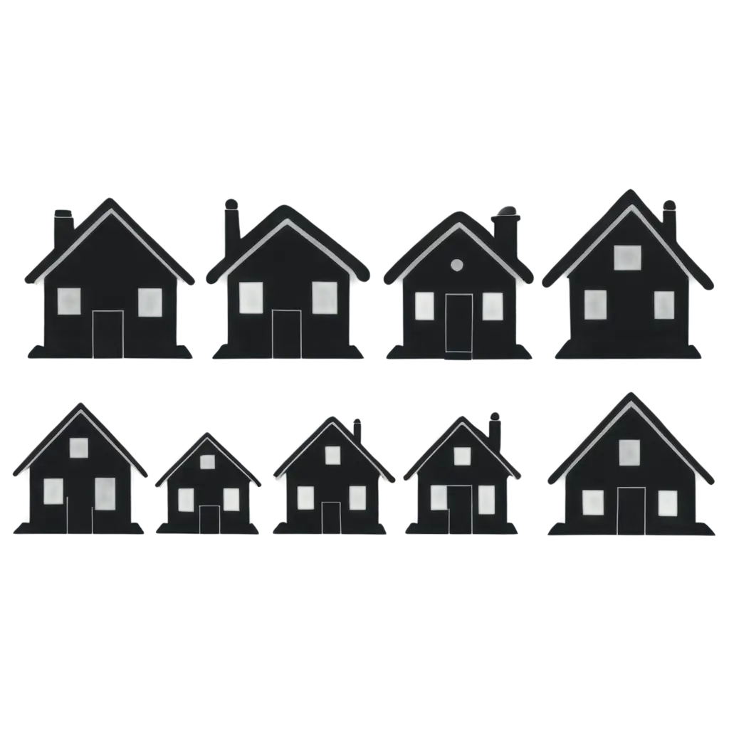 5-Black-and-White-House-Icons-in-PNG-Format-for-Versatile-Use