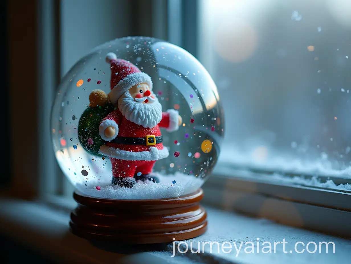 Frosty-Santa-Claus-in-a-Glittery-Glass-Ornament