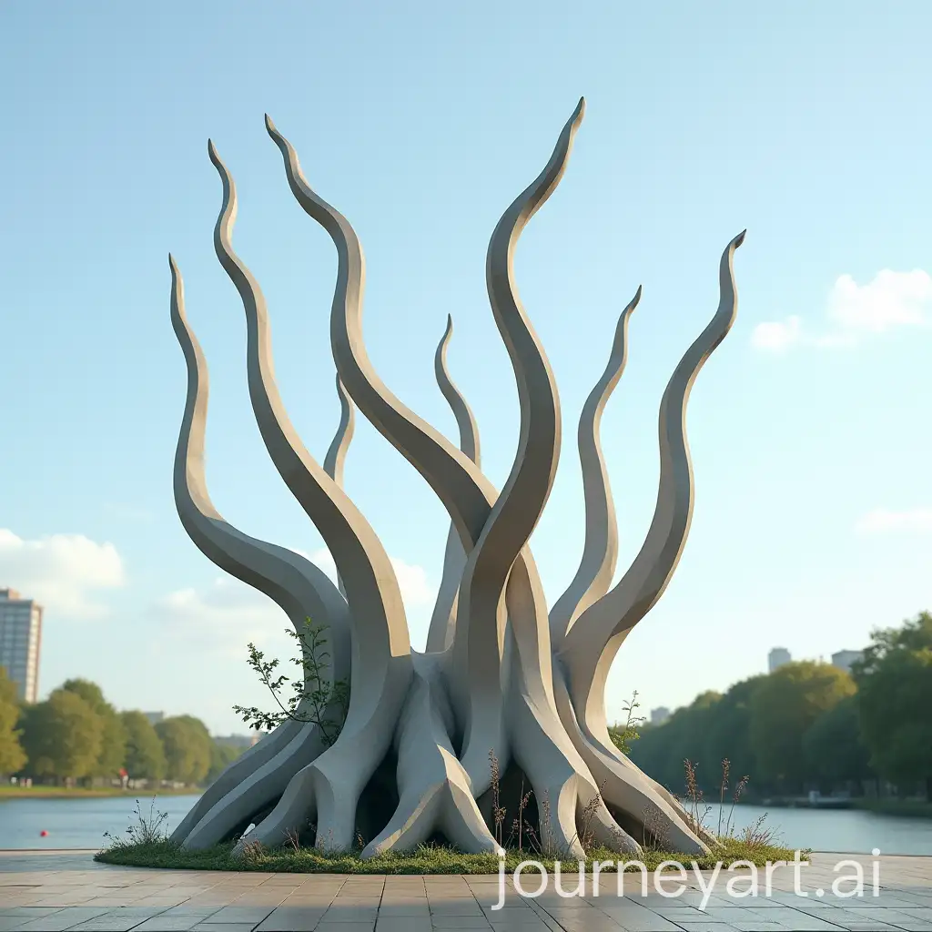 Dynamic-Urban-Sculpture-Evoking-Air-Currents-and-Natural-Growth