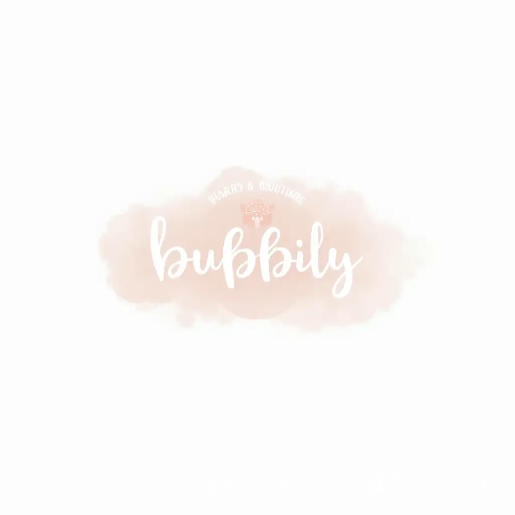 Simple-and-Cute-Logo-Design-for-Bubbly-Gifts-Studio-on-White-Background