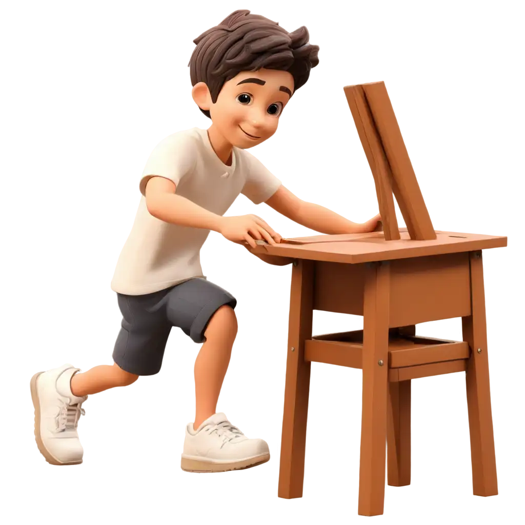 Boy-Making-Furniture-Cartoon-PNG-HighQuality-Image-for-Creative-Projects