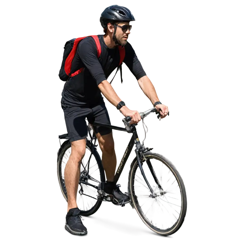 Cyclist-Full-Body-and-Profile-PNG-Image-HighQuality-Vector-for-Various-Uses