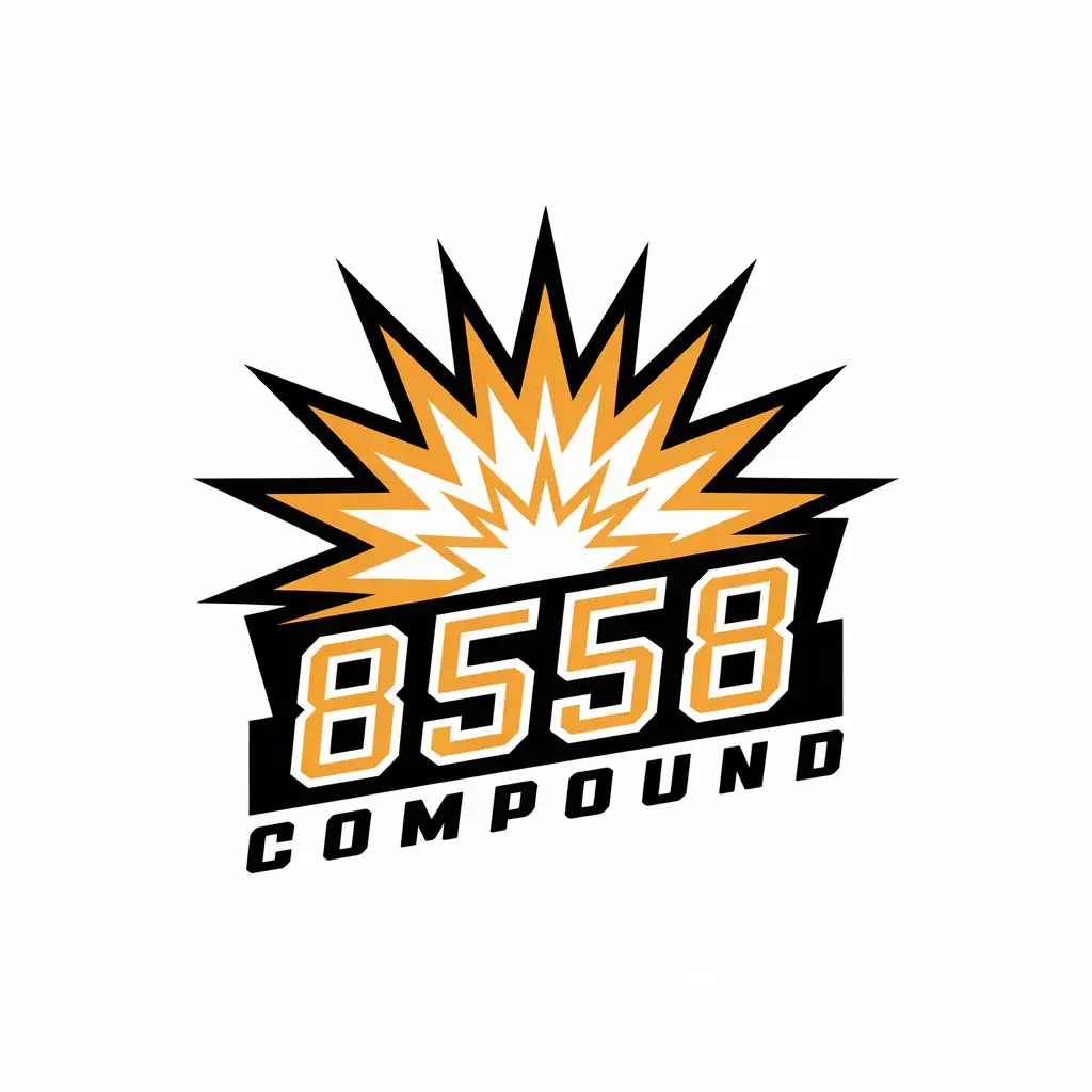 LOGO Design for 8558 Compound Explosion Symbol with Modern Automotive Theme