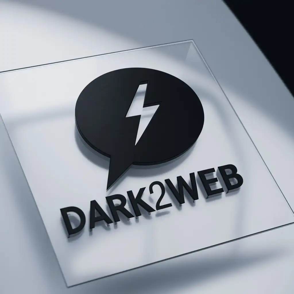 a logo design,with the text "Dark2web", main symbol:darkforum,complex,clear background