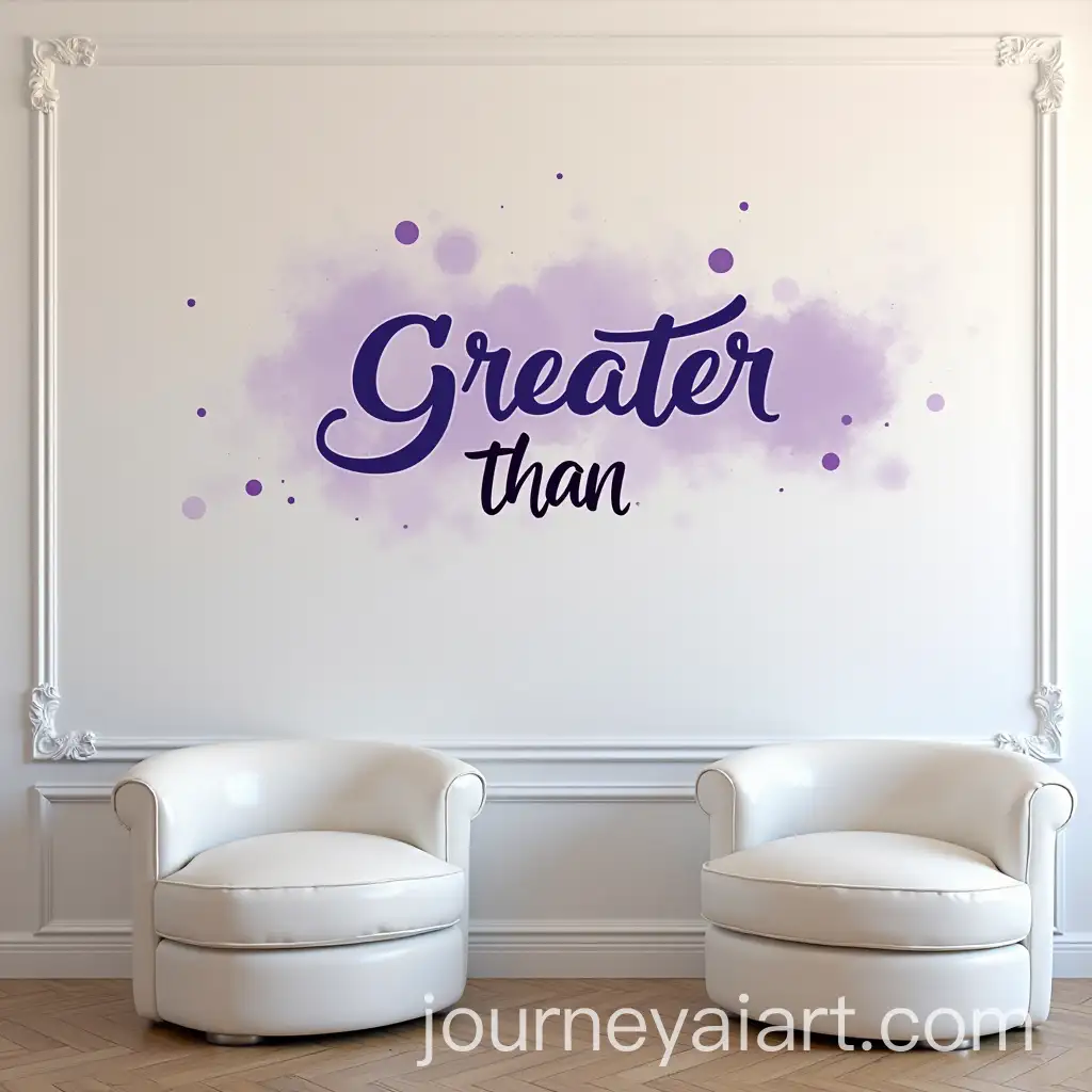 Unique-Vinyl-Wall-Accent-Featuring-Purple-Greater-Than-Symbol