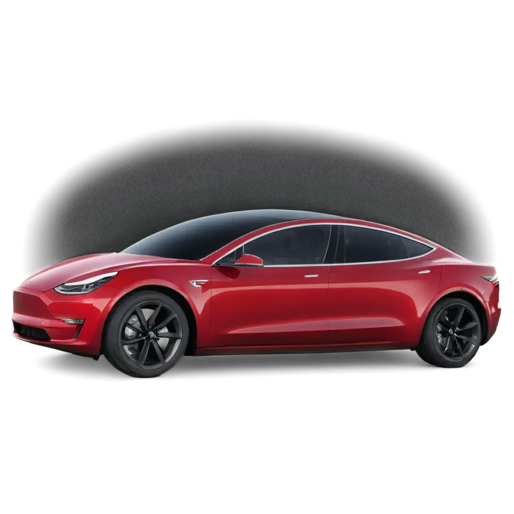 Red-Tesla-Car-Model-Y-PNG-Image-HighQuality-Transparent-Format-for-Versatile-Use