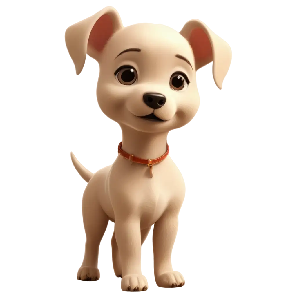 create light colored lebradore  puppy with animation effect