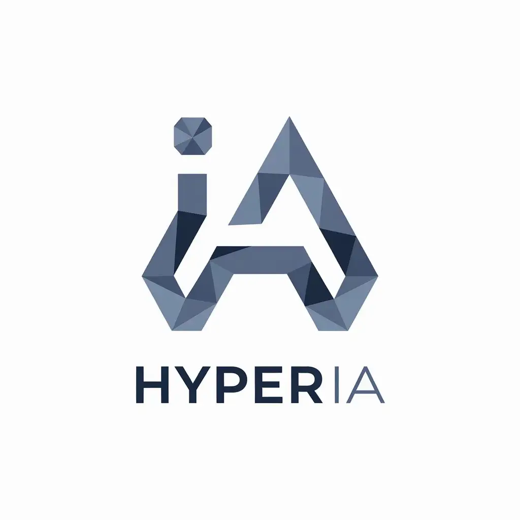 LOGO Design for Hyper IA Vector Style with IA Symbol for Technology Industry