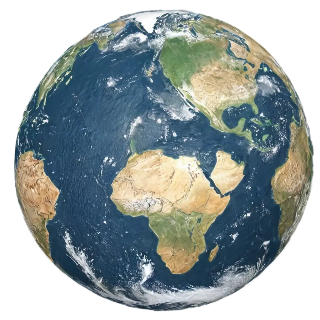 HighResolution-Earth-Globe-View-from-Space-PNG-Image