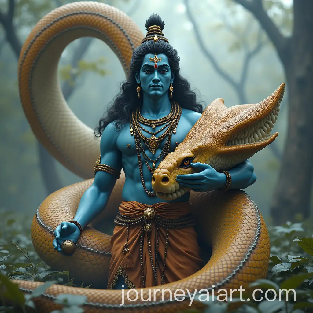 Lord-Mahadev-with-Giant-Snake