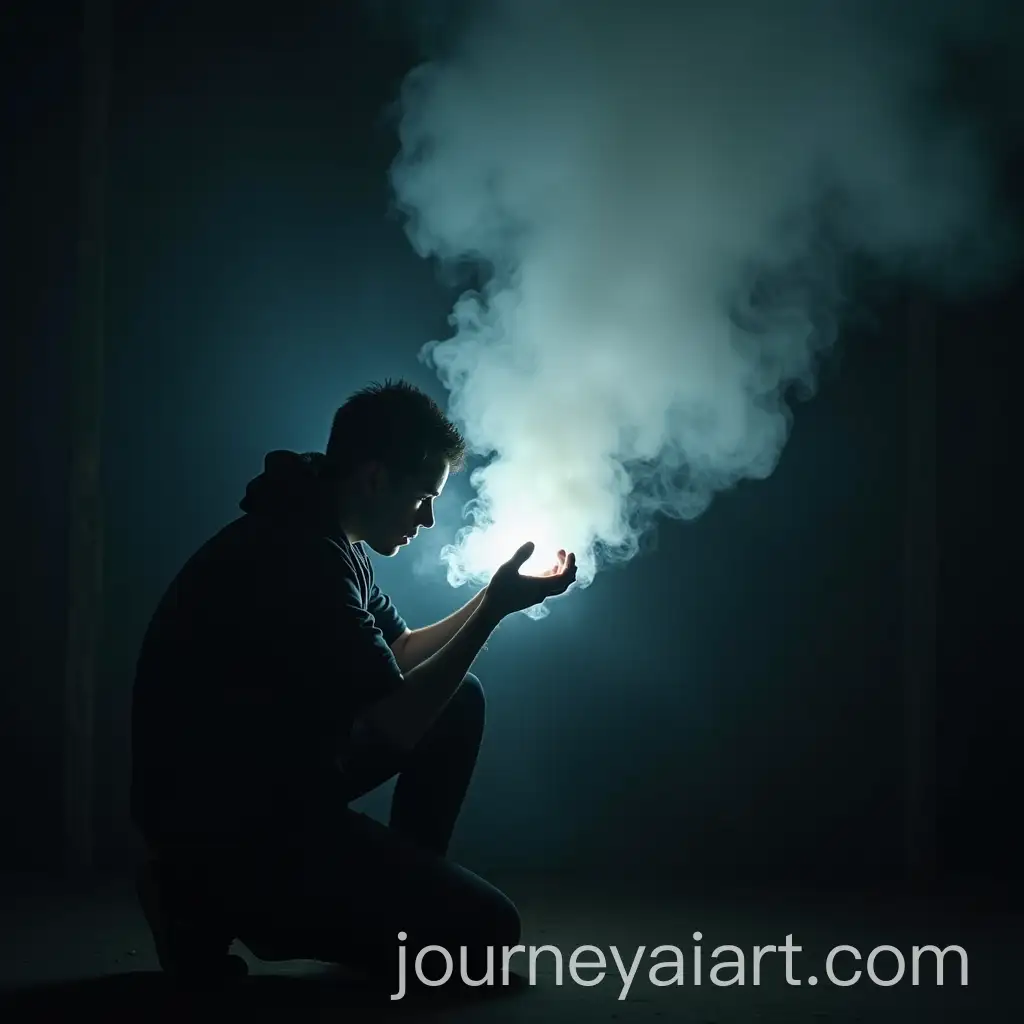 Hacker-Prostrating-Before-Another-Hacker-with-Light-Smoke-Emission