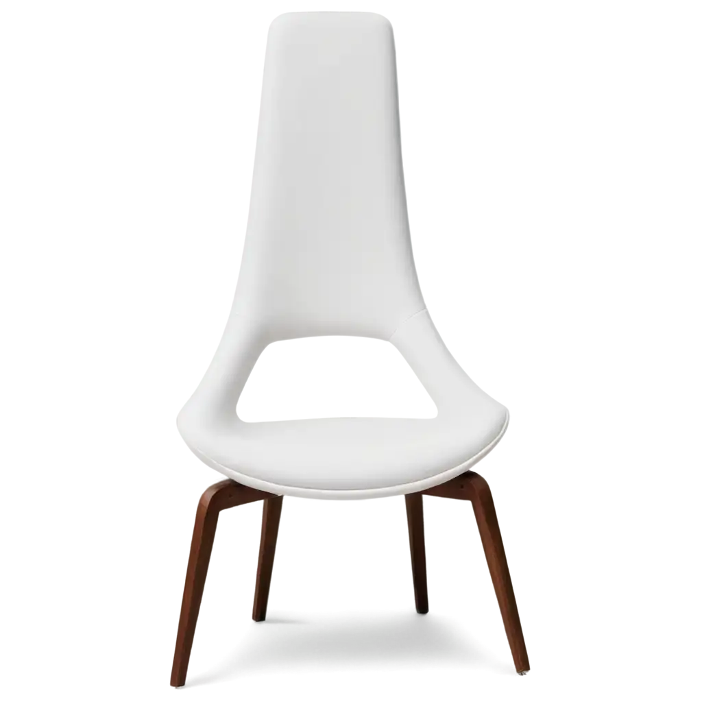 Trendy-White-Minimalistic-Chair-with-Unusual-Shape-PNG-Image-for-Modern-Interior-Design