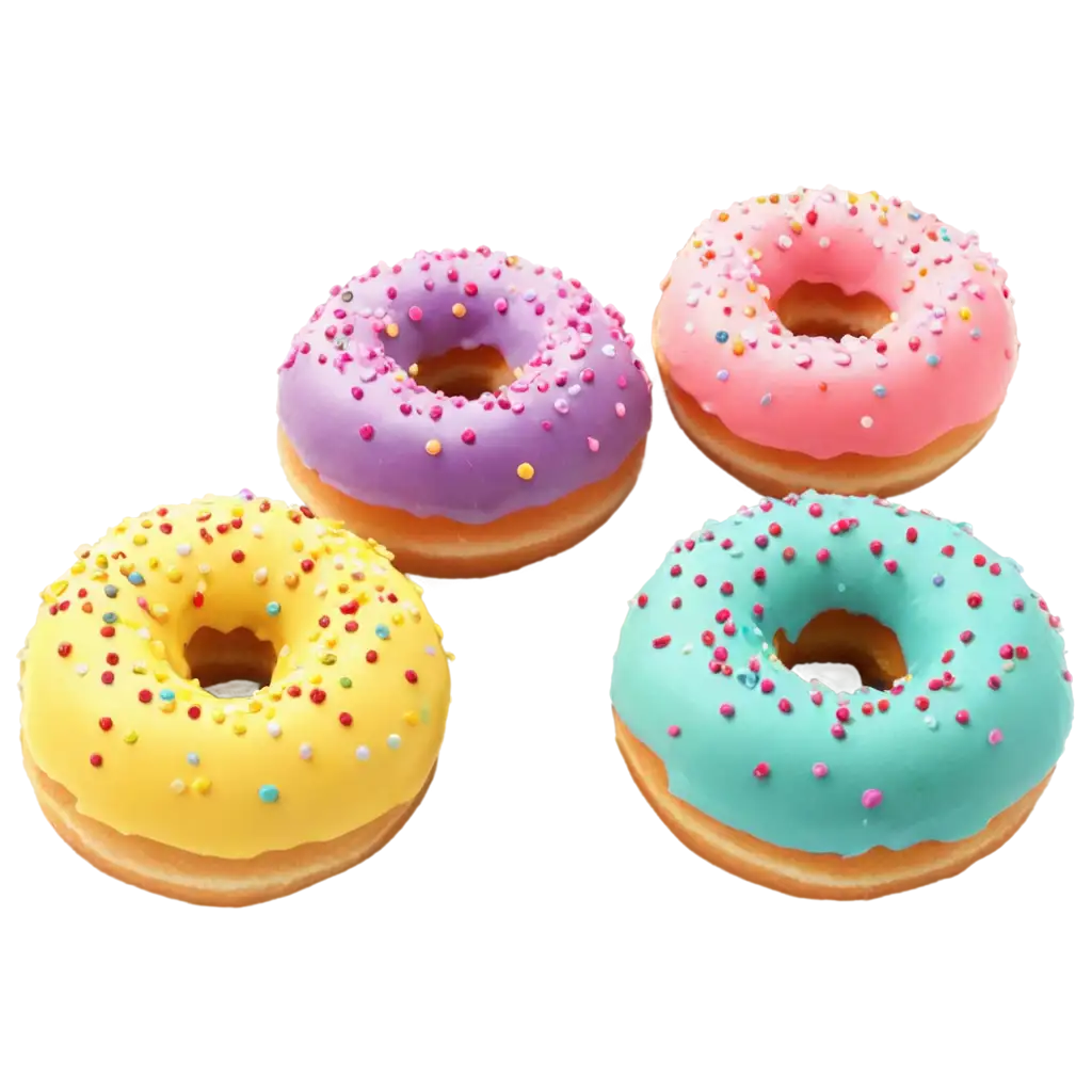 DonutsPNG-Image-Usage-Analysis-Glazed-with-Sprinkles-PNG-Image-Perfect-for-Transparent-Background-Use