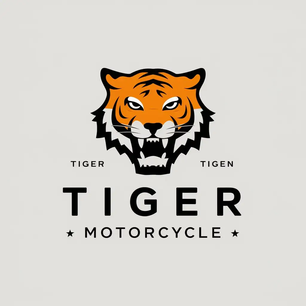 LOGO-Design-for-Tiger-Motorcycle-Striking-Tiger-Symbol-in-Vector-Art