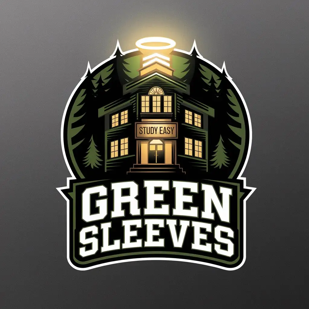 LOGO-Design-for-Green-Sleeves-Night-School-Study-Theme-with-Clear-Background