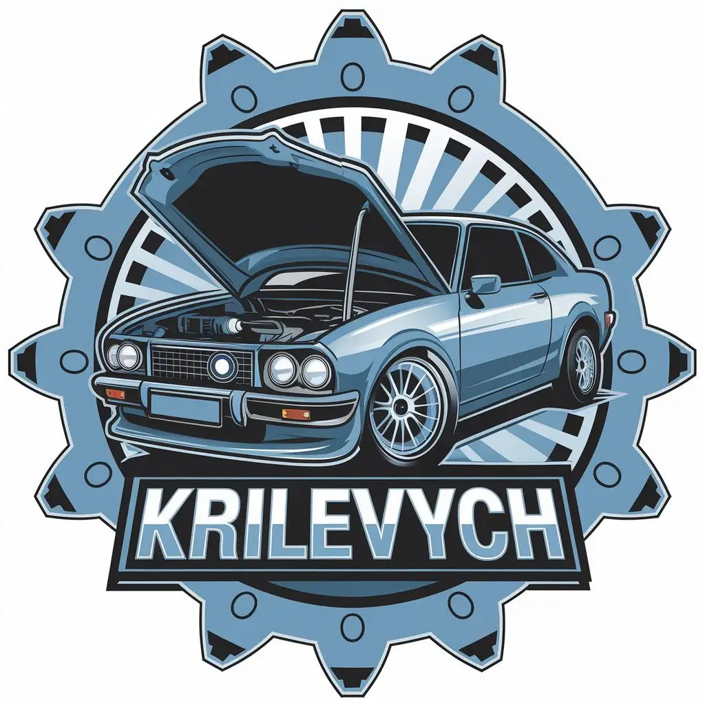 LOGO Design for Krilevych Vector Car Repair Symbol with Automotive Industry Focus