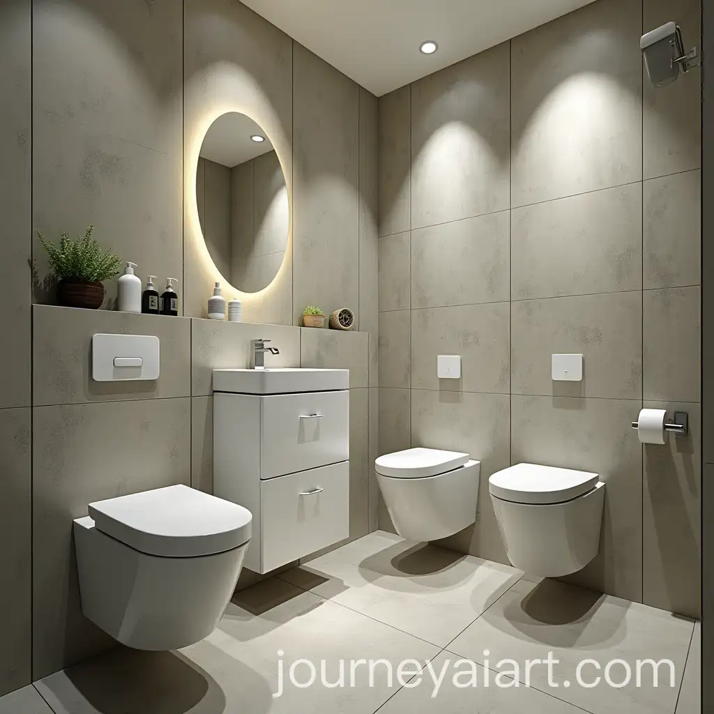 Modern-Toilet-Seat-with-Giant-Germ-Representation