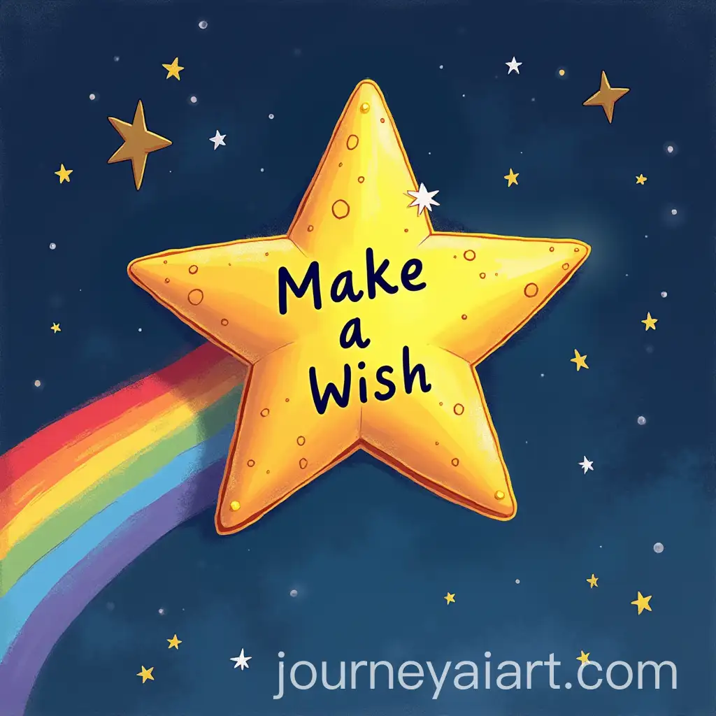 Shooting-Star-with-Rainbow-Tail-and-Make-a-Wish-Message