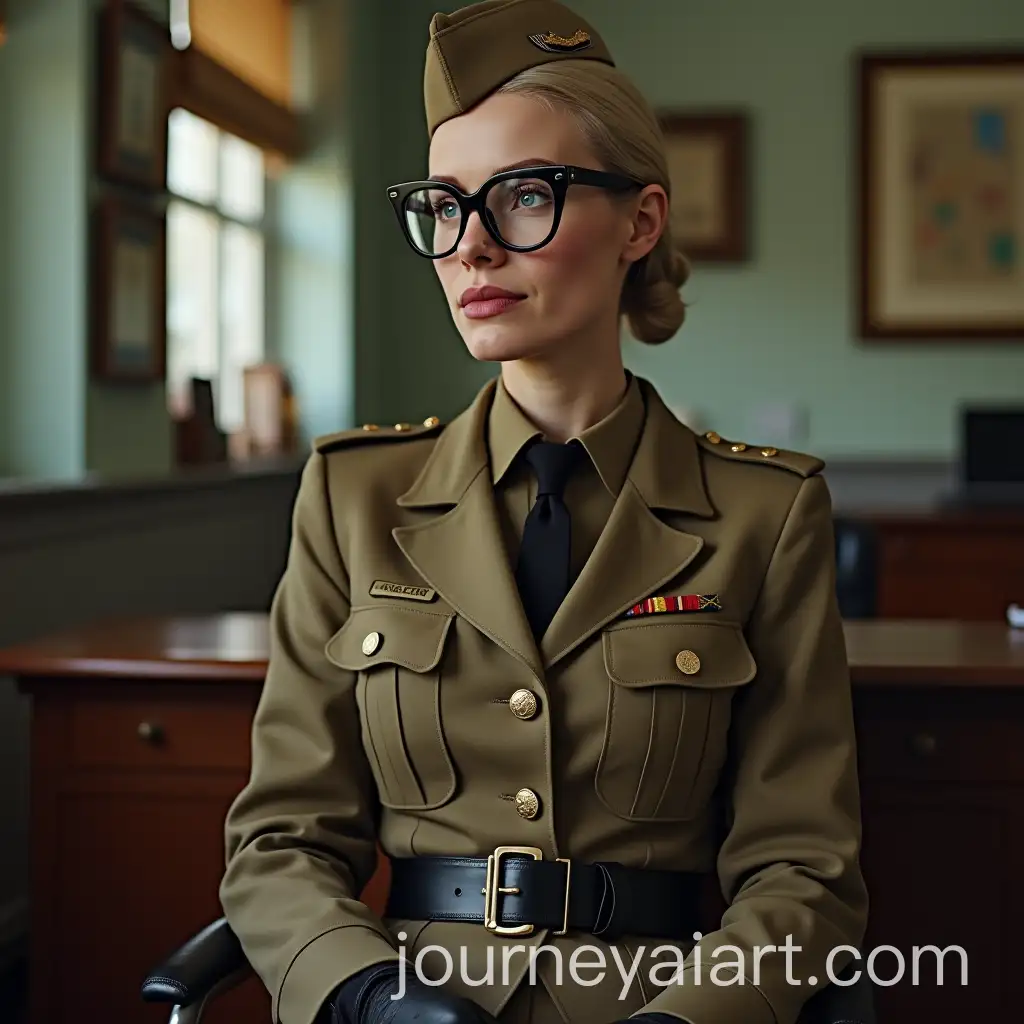 1975-Portrait-of-Gwen-Dobson-AWB-Afrikaans-Officer-in-Ultra-Realistic-Detail