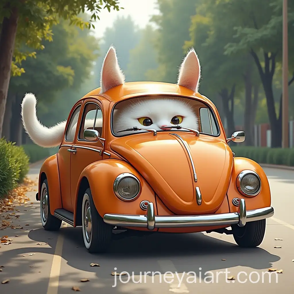 Car-with-CatLike-Features-in-a-Surreal-Setting