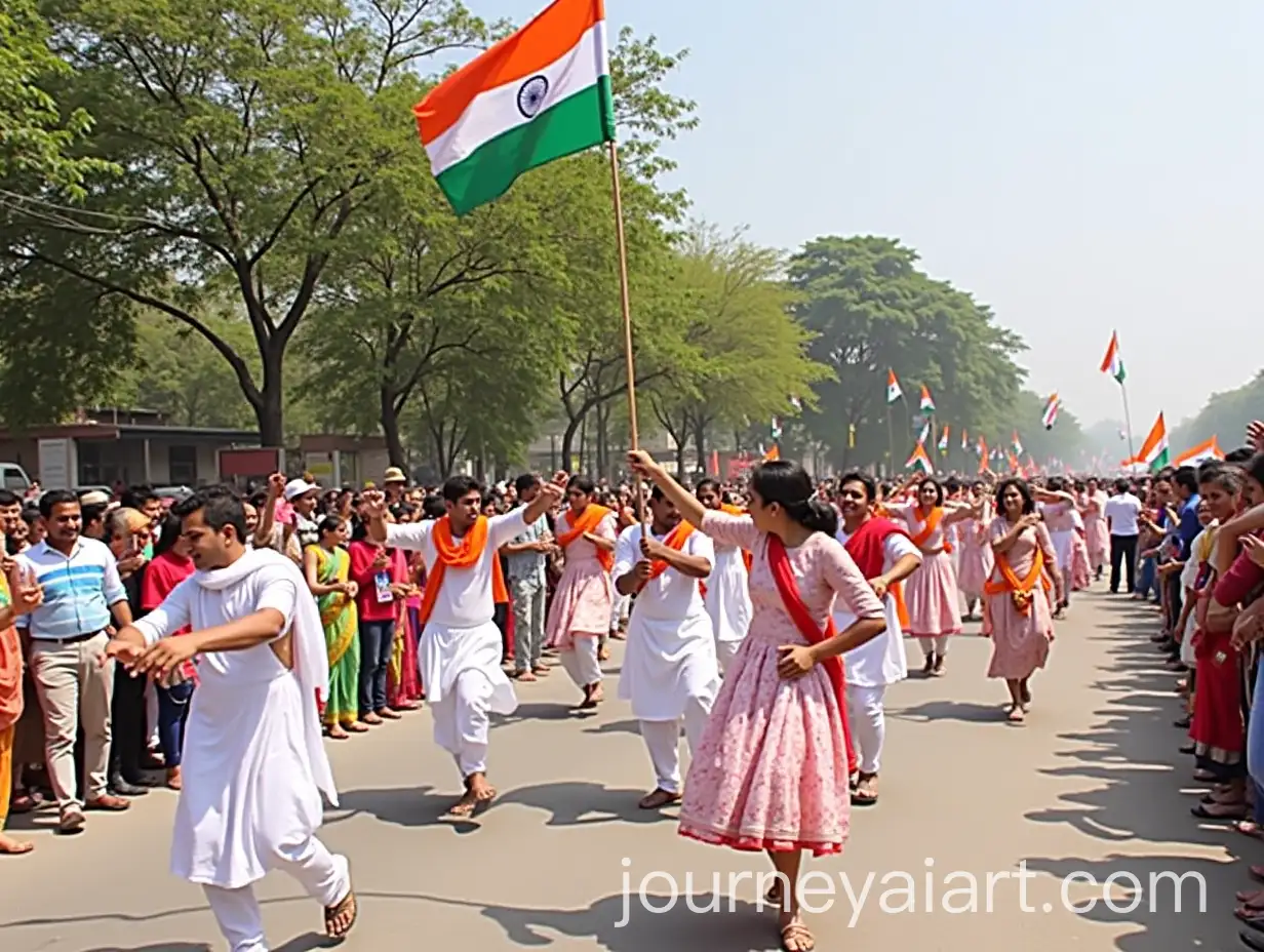 Celebrating-Indias-Independence-Day-with-Traditional-Dance-and-Flag-Hoisting