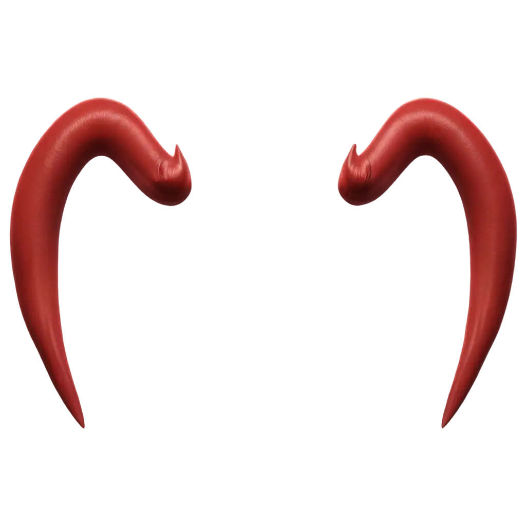 Realistic-Devil-Horns-PNG-Image-Polished-Dark-Red-or-Black-Design-with-Transparent-Background