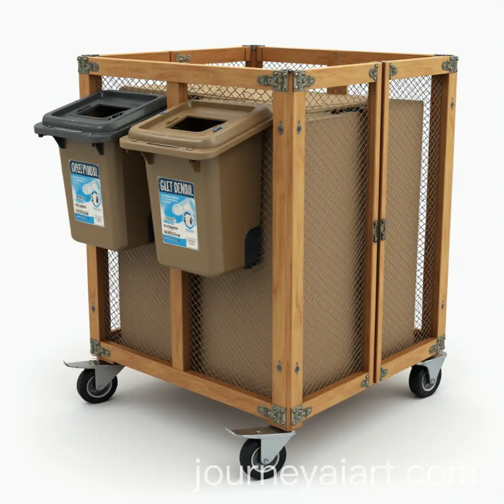 Recycling-Cage-for-Cardboard-with-FrontEnd-Load-Pockets