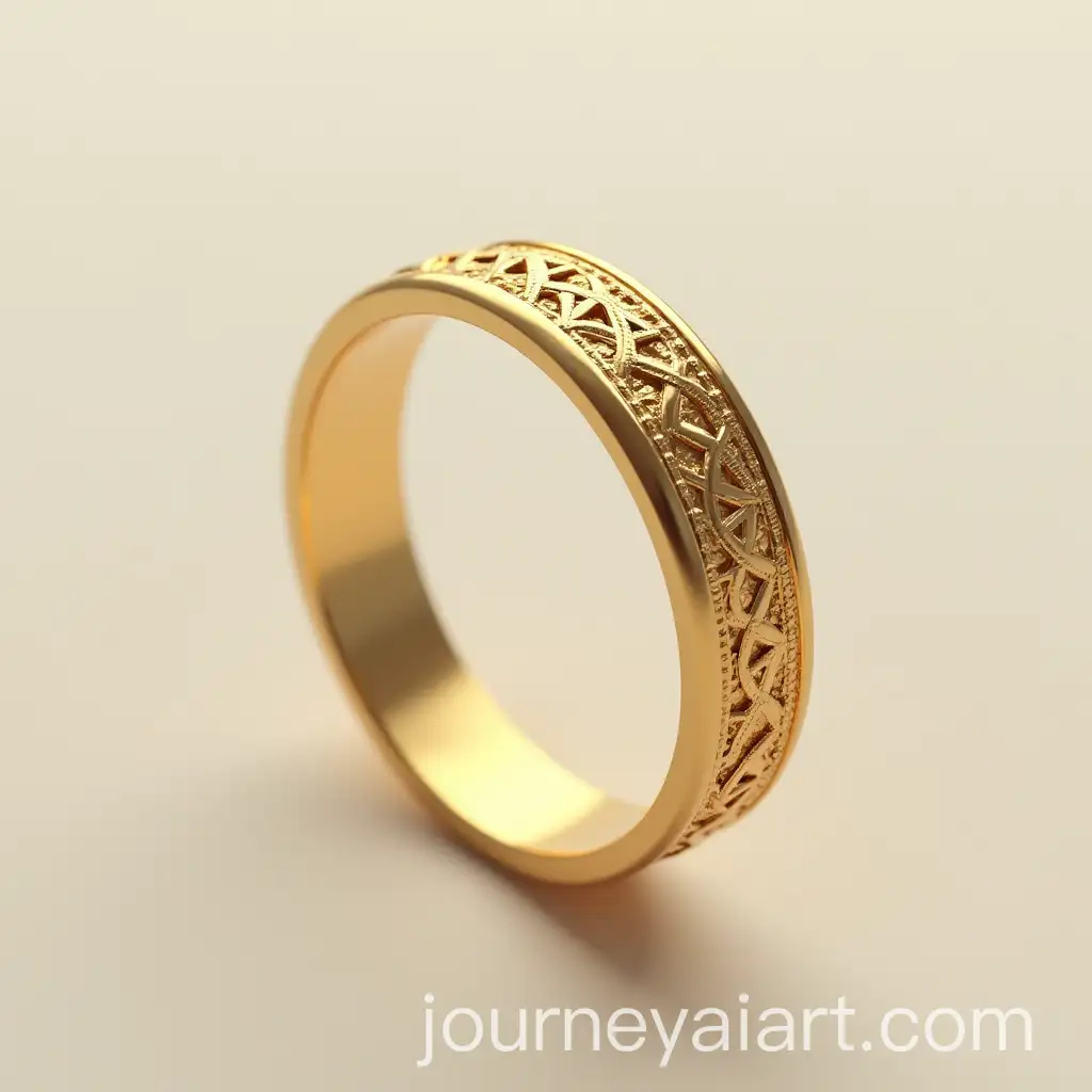 Elegant-Gold-Ring-with-Intricate-Engravings-and-Luxurious-Craftsmanship