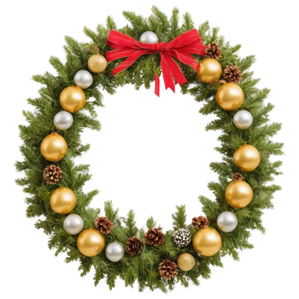 New-Years-Wreath-PNG-Image-for-Celebratory-Designs-and-Decorations