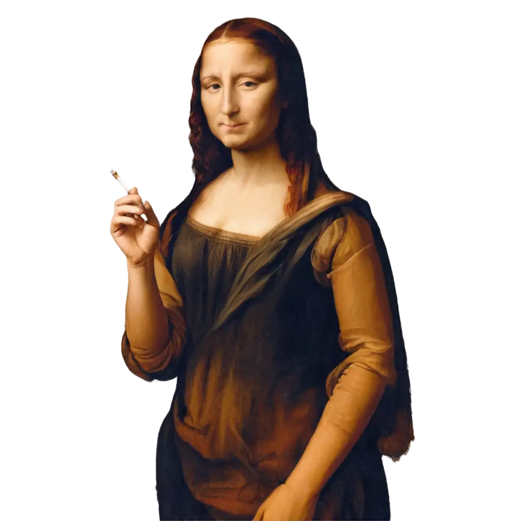 Monalisa-Smoking-PNG-Image-Unique-Digital-Artwork-for-Creative-Projects