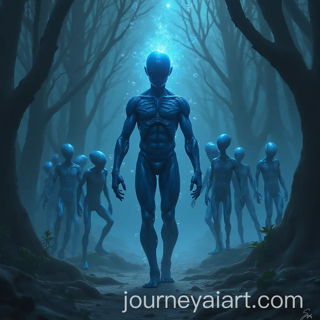 Human-Covered-in-Laws-Surrounded-by-Scared-Blue-Aliens