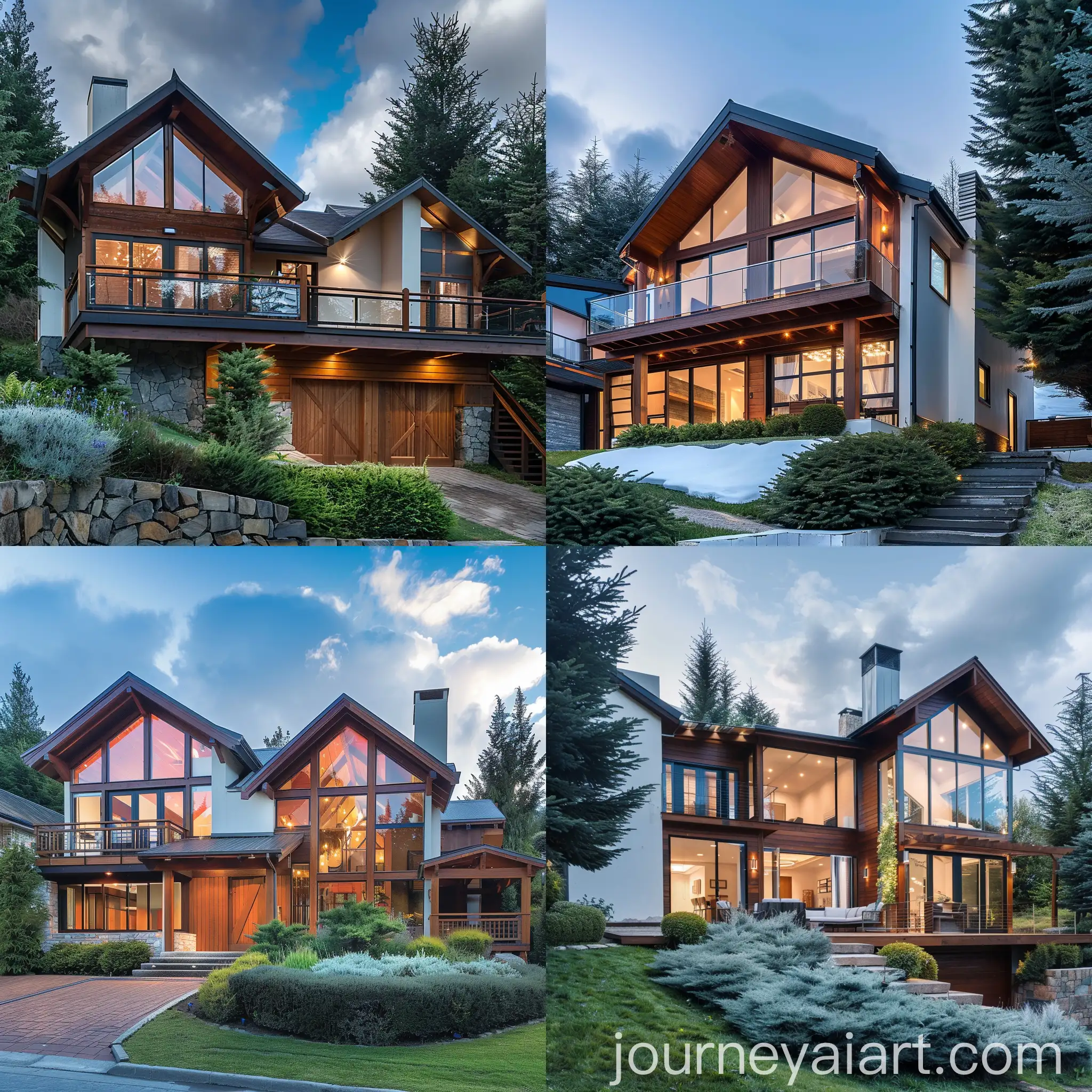 Modern-Mountain-Style-Facade-Design