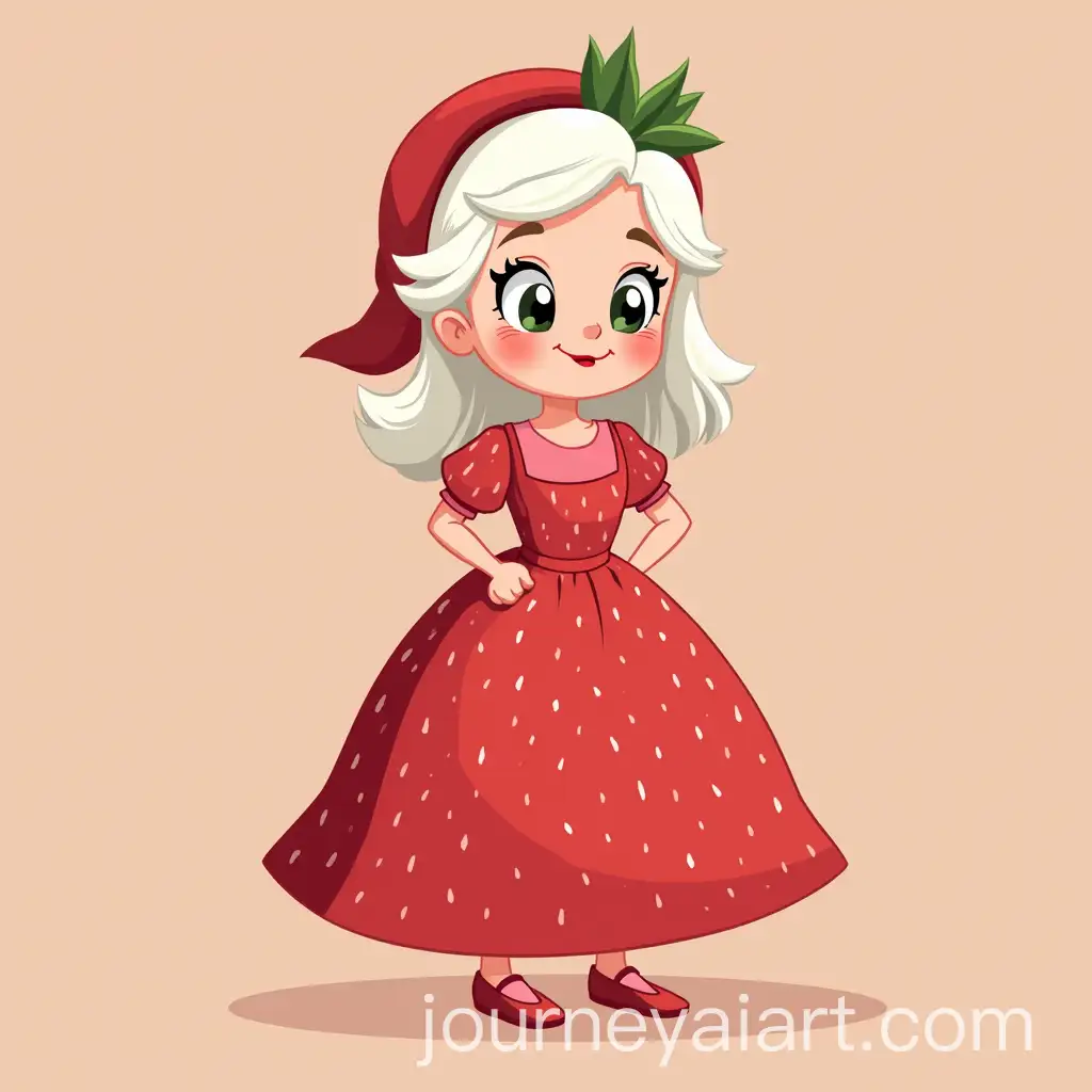Minimal-Vector-Art-of-Old-Lady-Strawberry-Cartoon-Mascot