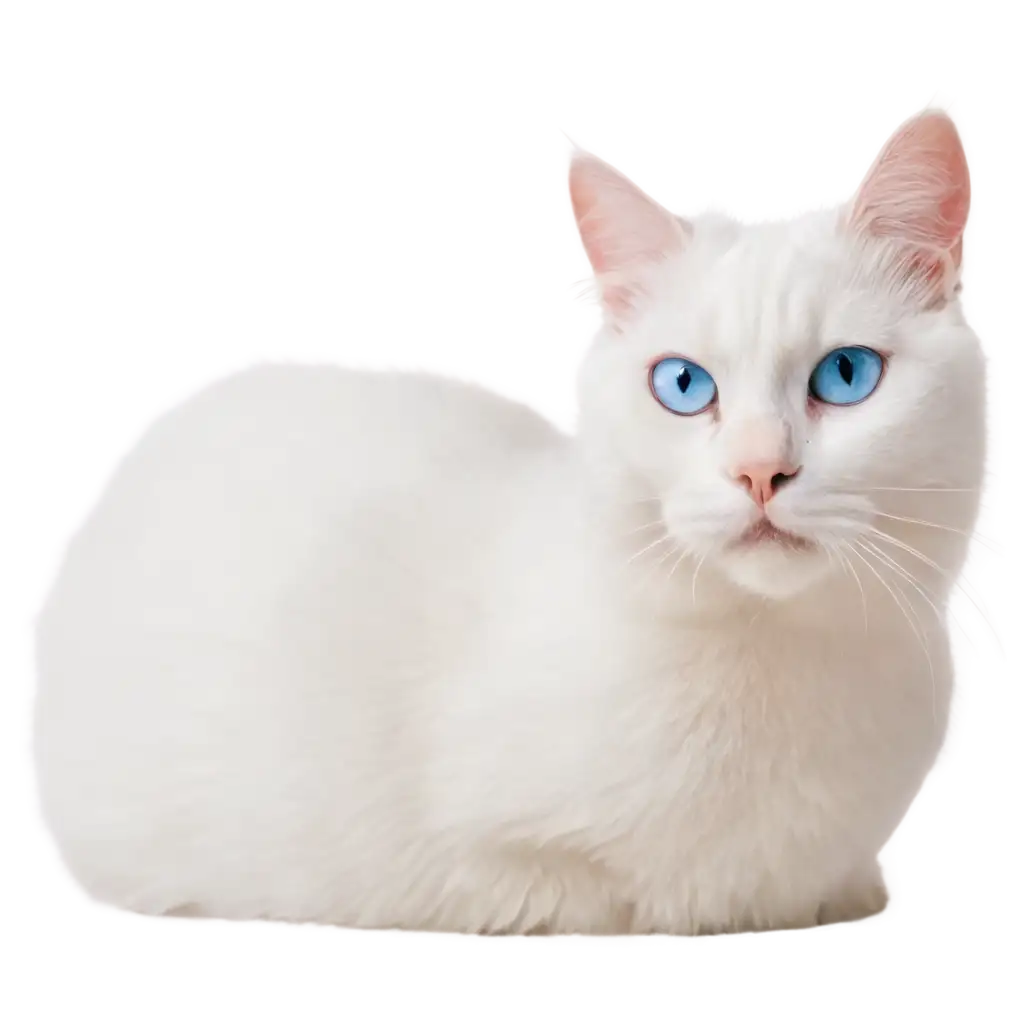 White-Cat-with-Heterochromic-Eyes-PNG-HighQuality-Transparent-Image-for-Versatile-Use