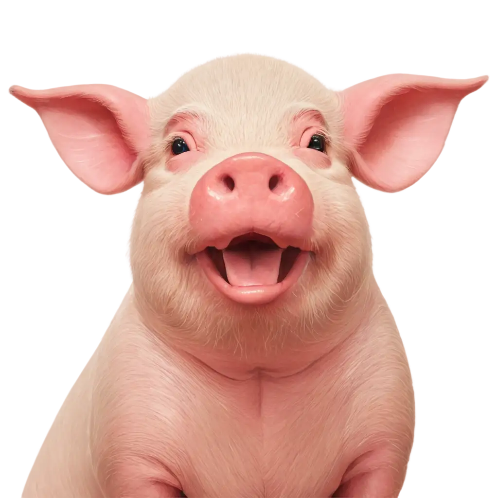 Laughing-Pig-PNG-Image-A-Whimsical-Creation-for-Digital-and-Print-Media