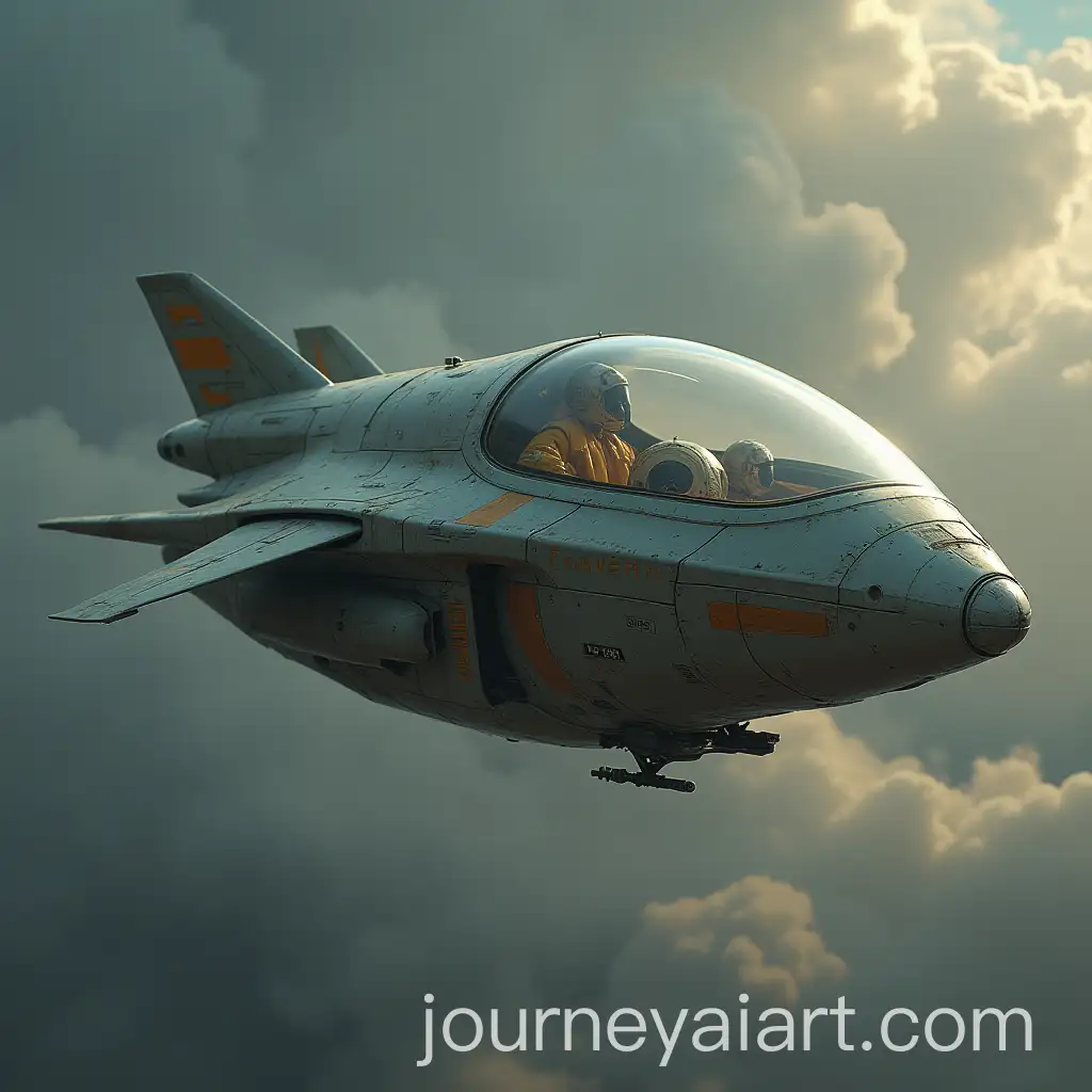 Curved-Asymmetric-Alien-Spacecraft-with-Small-Explorer