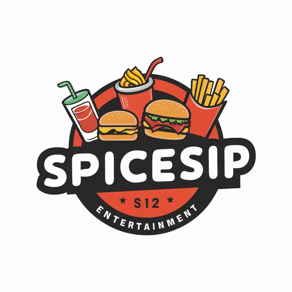 LOGO Design for SpiceSip Vibrant Fusion of Spicy Foods and Drinks