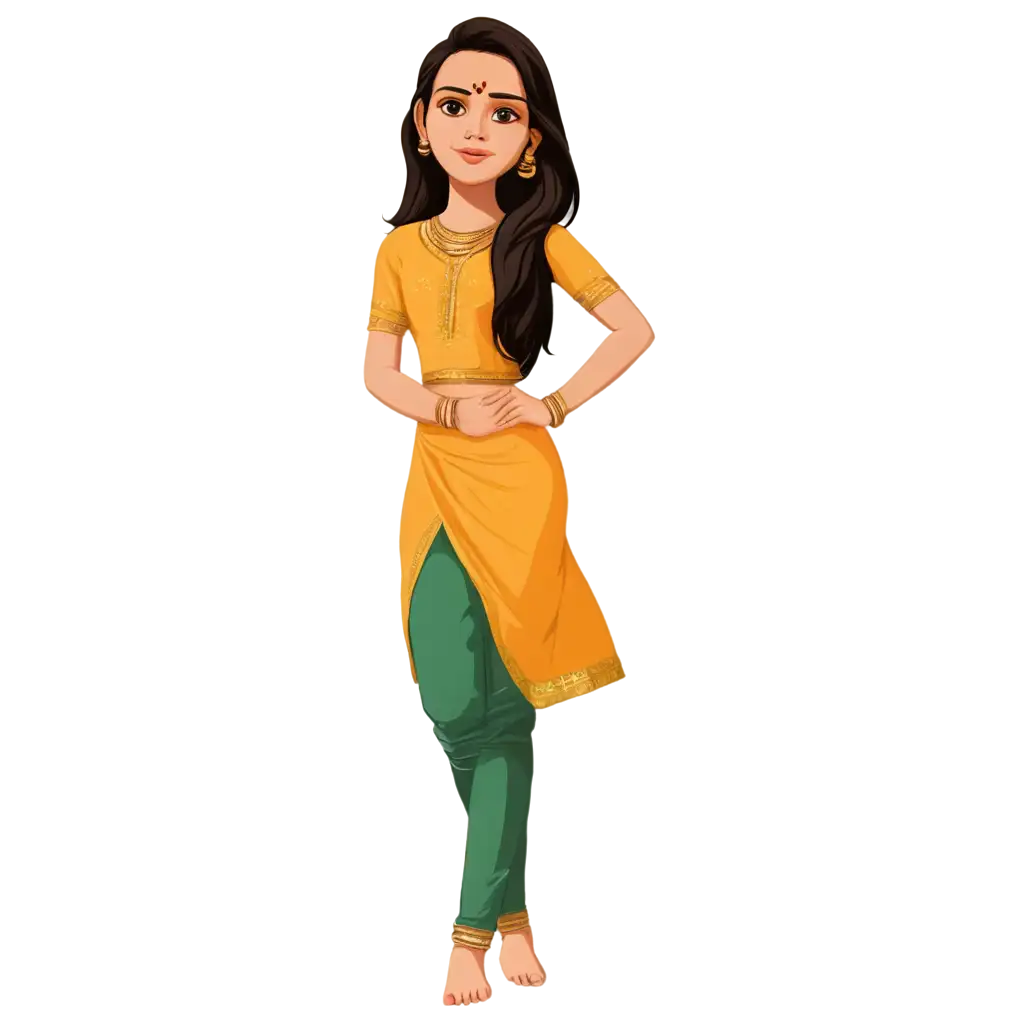 Indian-Girl-in-Traditional-IRA-FullBody-PNG-Image-for-Diverse-Uses