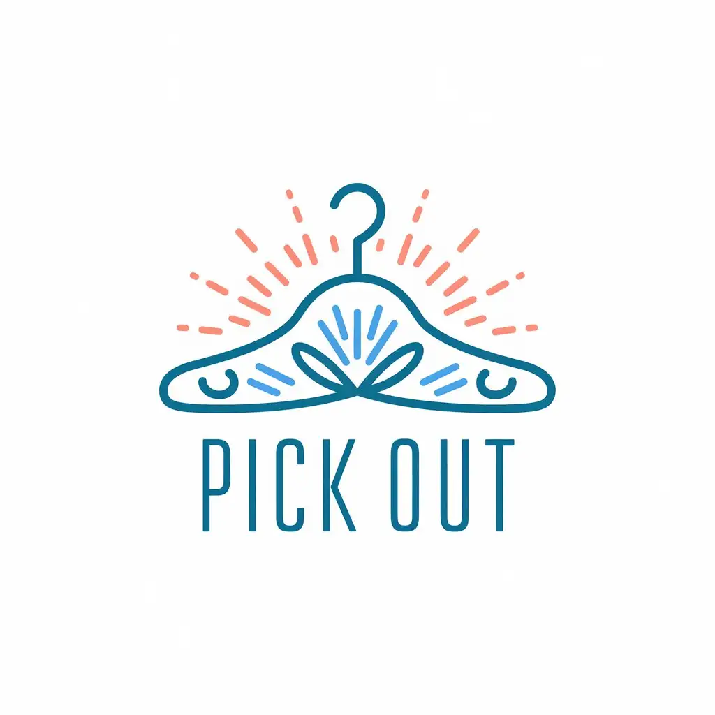 LOGO Design for Pick Out Vector Logo with Clothing Symbol for Beauty Spa Industry