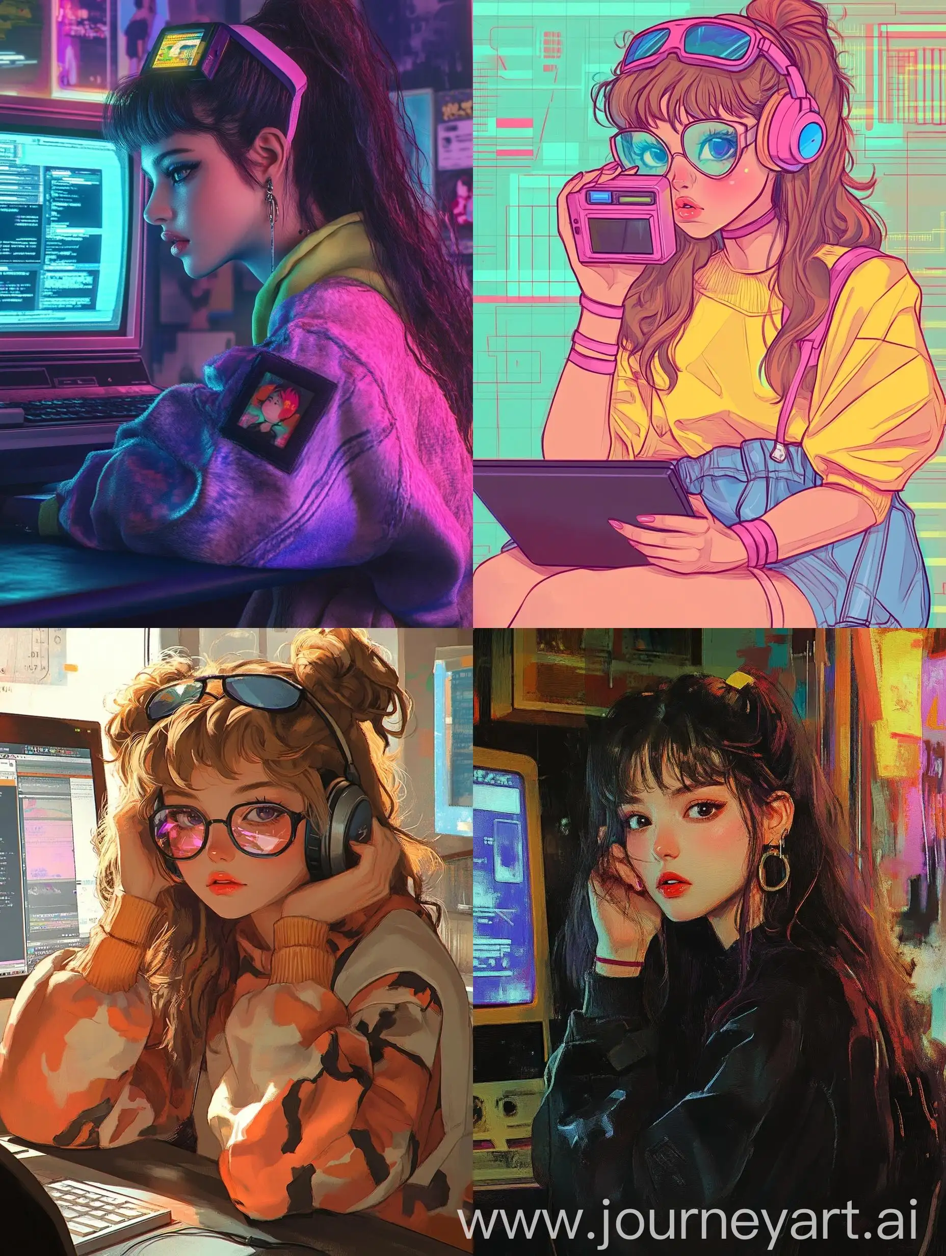 Girl-with-Wacom-in-80s-Anime-Style