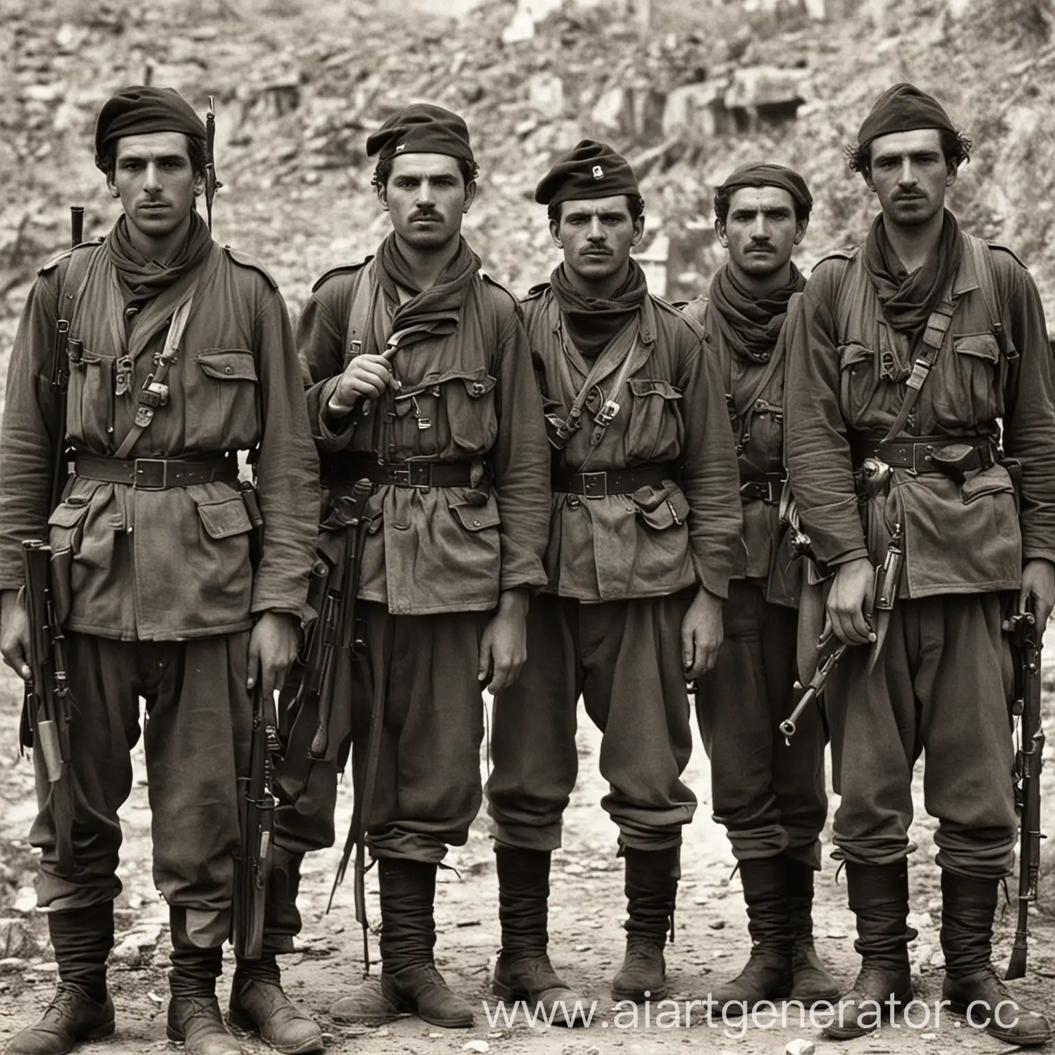 Greek-Partisans-in-World-War-II-Fighting-in-the-Mountains