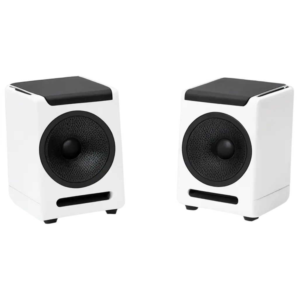 HighQuality-PNG-Image-of-Two-Small-Desktop-Speakers-Enhance-Your-Visual-Content-with-Clarity-and-Detail