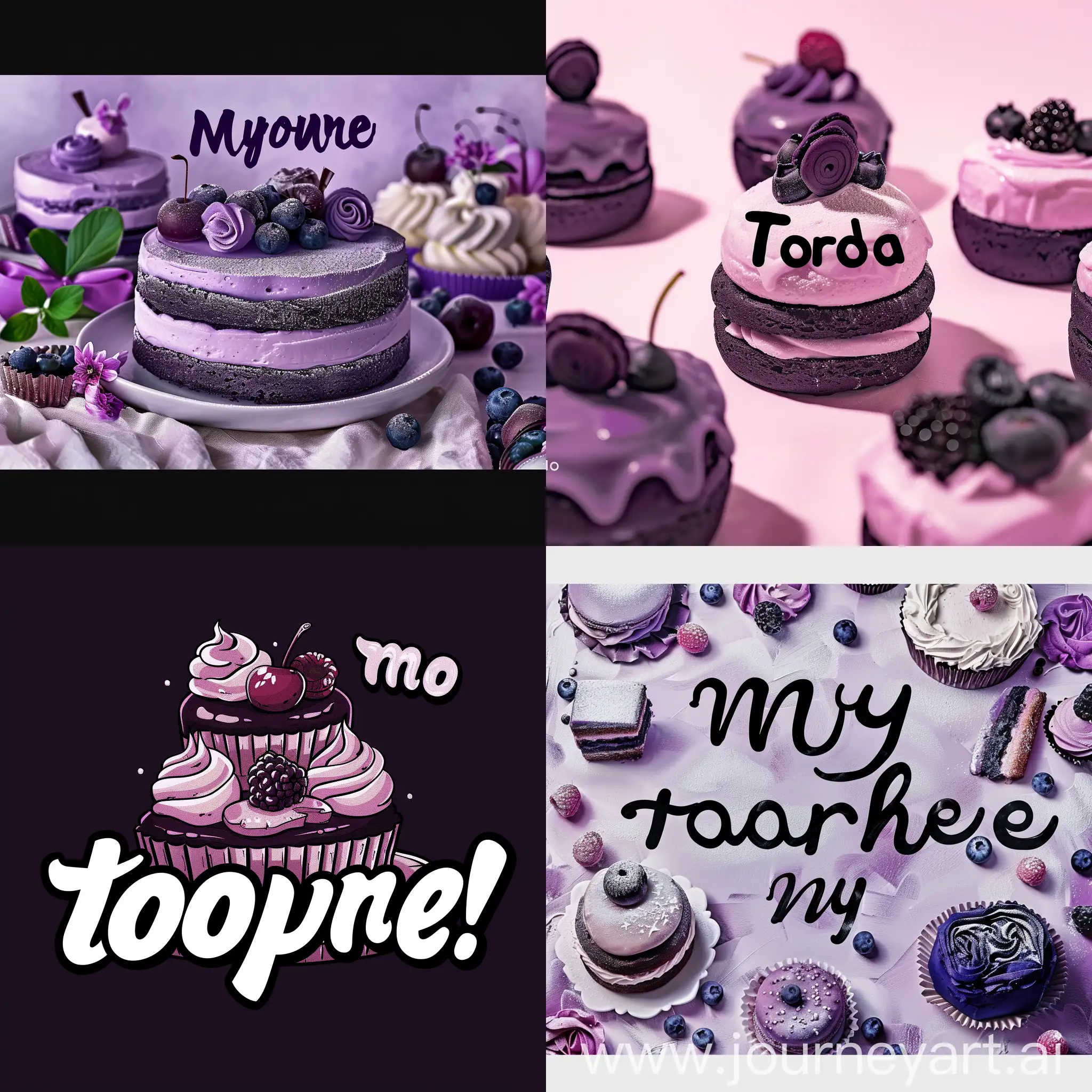 Whimsical-Purple-Cakes-with-My-Totofriend-Text