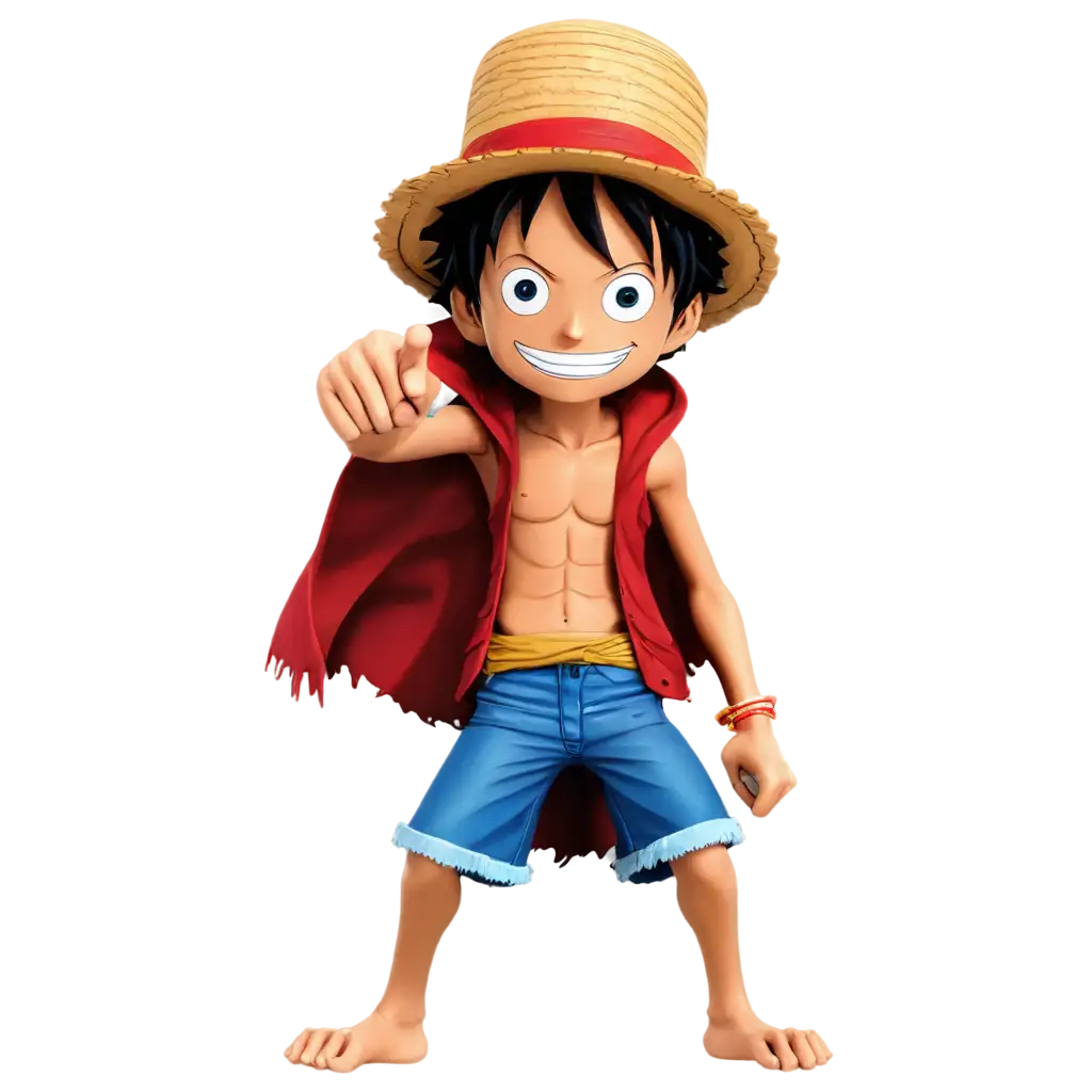 PNG-Image-of-One-Piece-Monkey-D-Luffy-HighQuality-Illustration-for-Fans