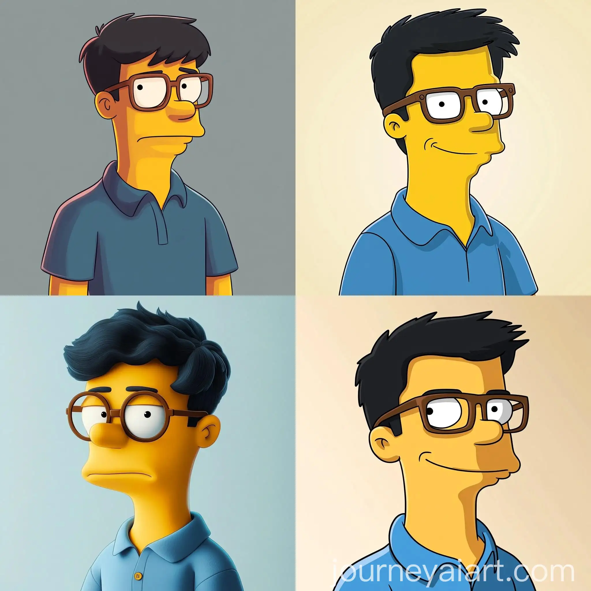 Young-Man-with-Short-Hair-and-Glasses-in-Blue-Polo-Shirt