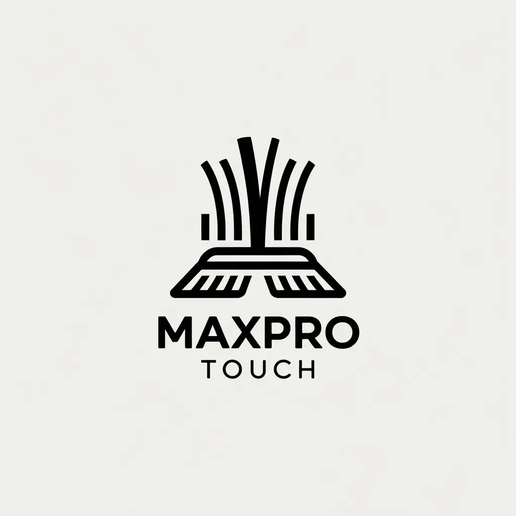 LOGO Design For MaxPro Touch Elegant and Modern Cleaning Service Logo