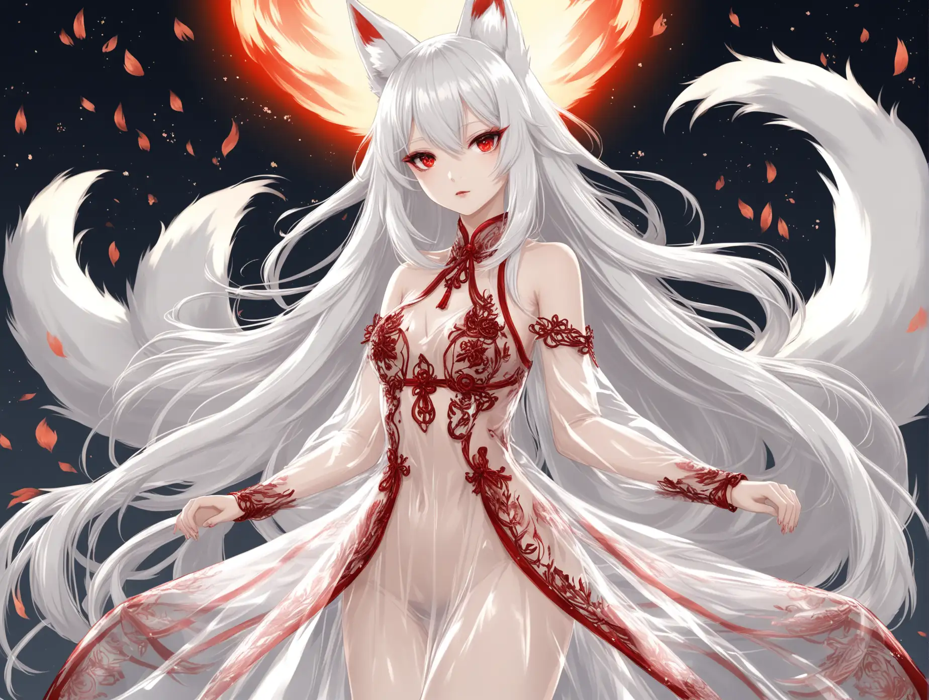 Ethereal-Kitsune-with-Long-White-Hair-and-Red-Eyes-in-Transparent-Dress