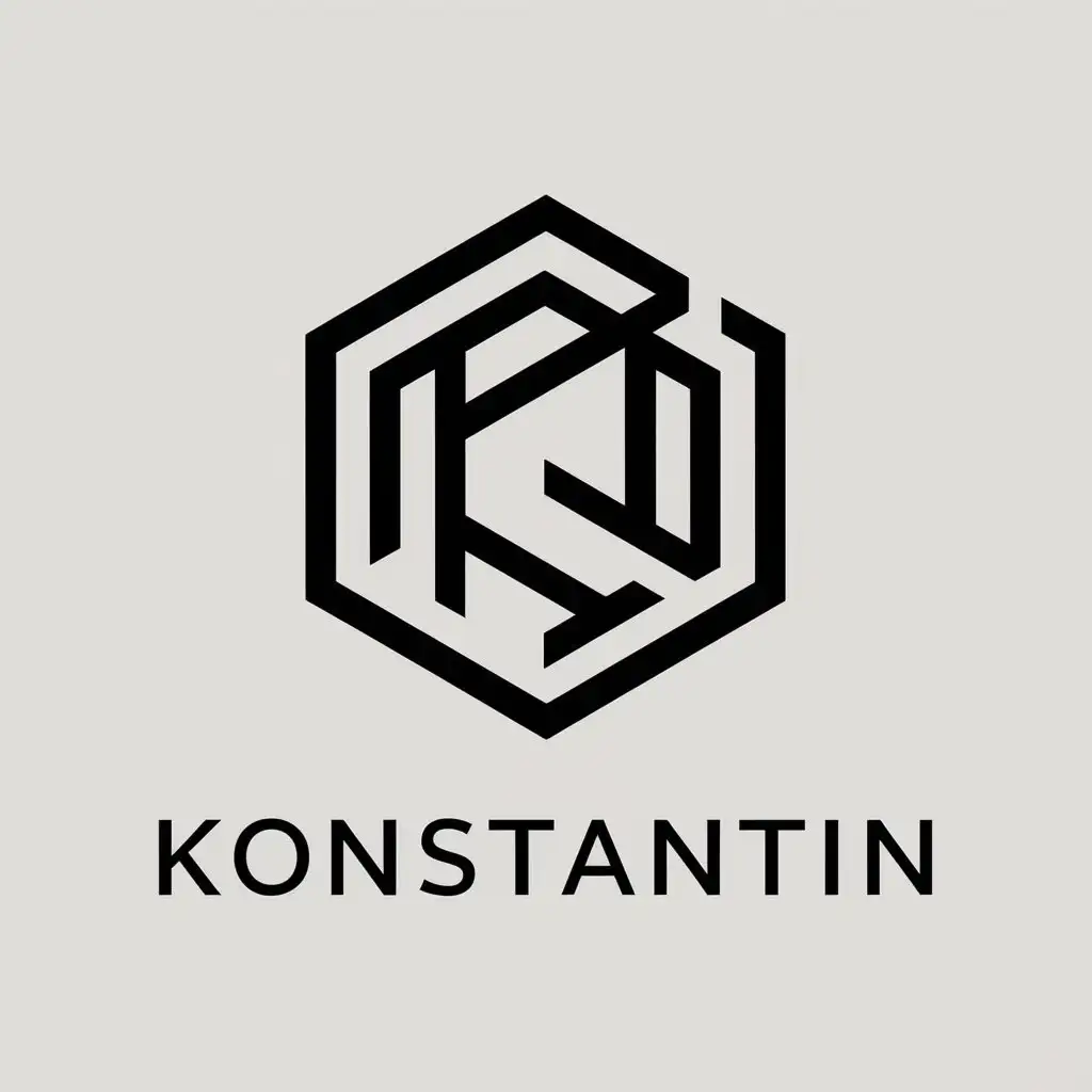 LOGO Design for Konstantin Abstract Vector Design with Clear Background