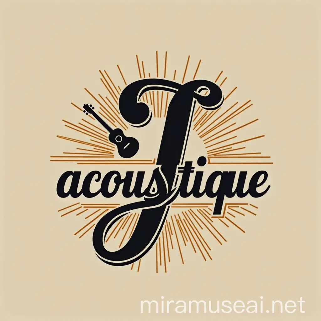 Elegant JL Acoustique Music Shop Logo Design